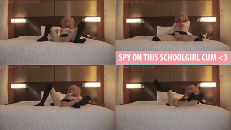 Watch Schoolgirl Fuck Toy and Cum